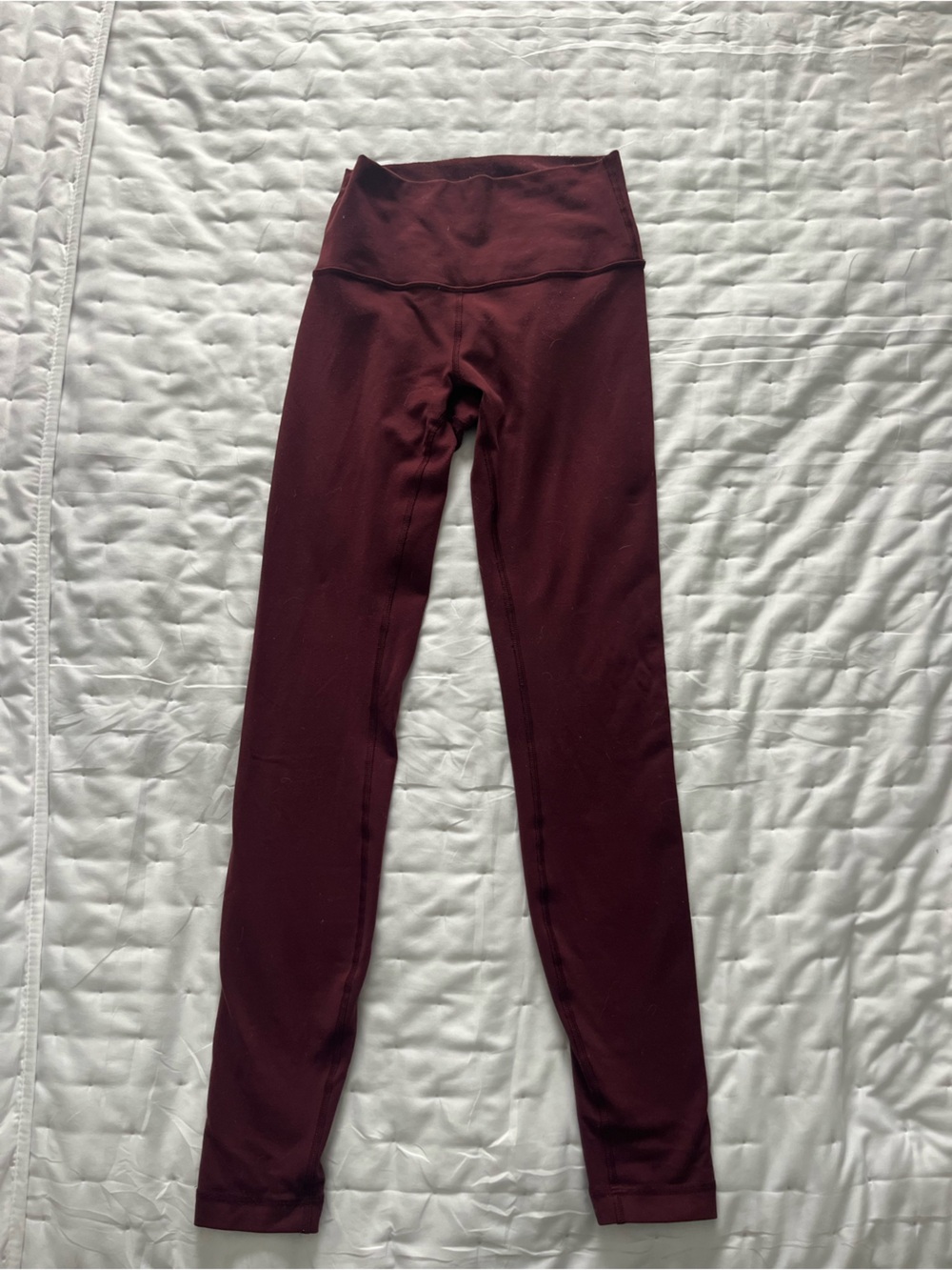 Maroon Lulu Lemon Align Leggings
